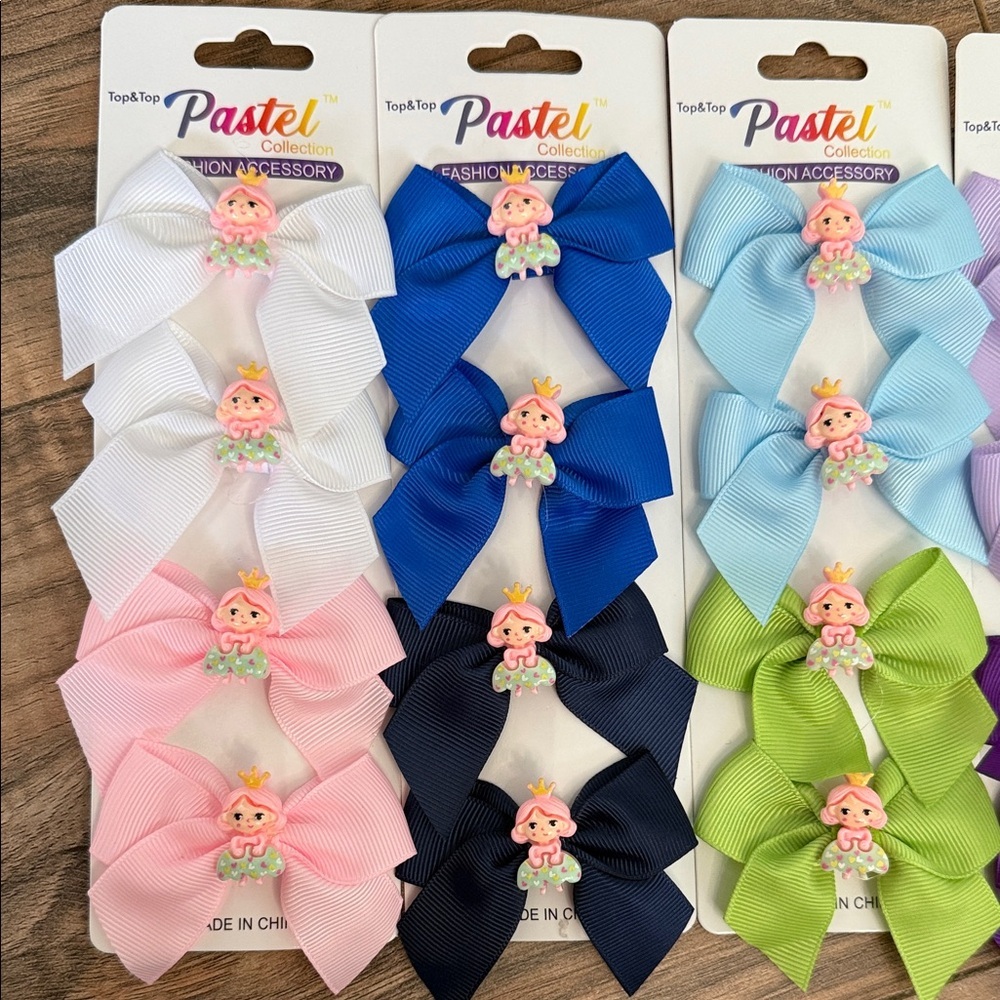 Kids Hair Bow Set - princess attachment
